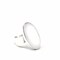 Oval Mother of Pearl Adjustable Ring with Silver Plated Finish